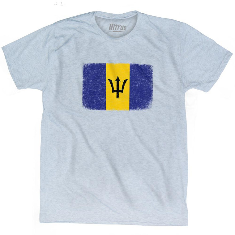 Barbados Country Flag Adult Tri-Blend T-Shirt by Ultras