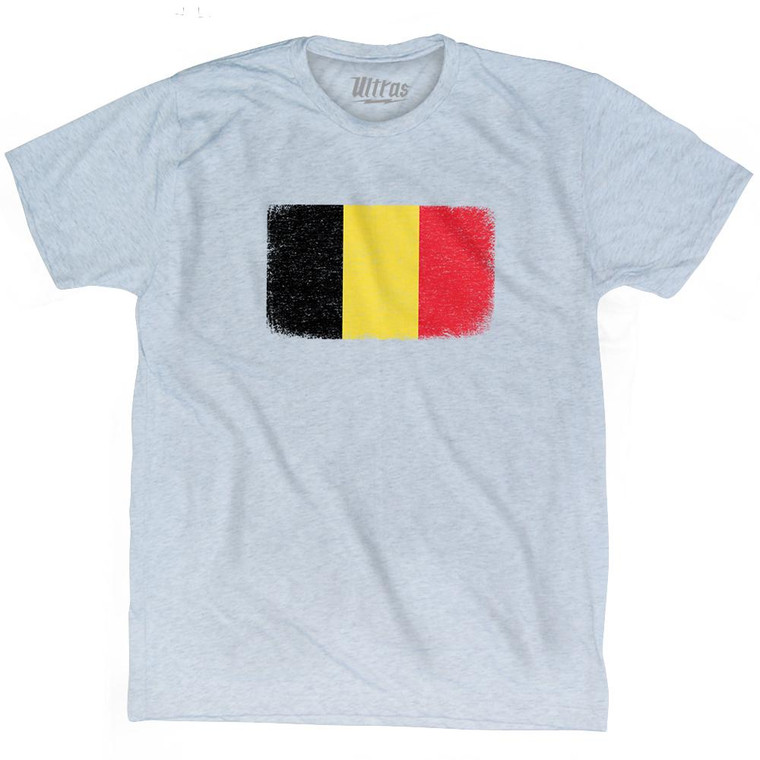 Belgium Country Flag Adult Tri-Blend T-Shirt by Ultras