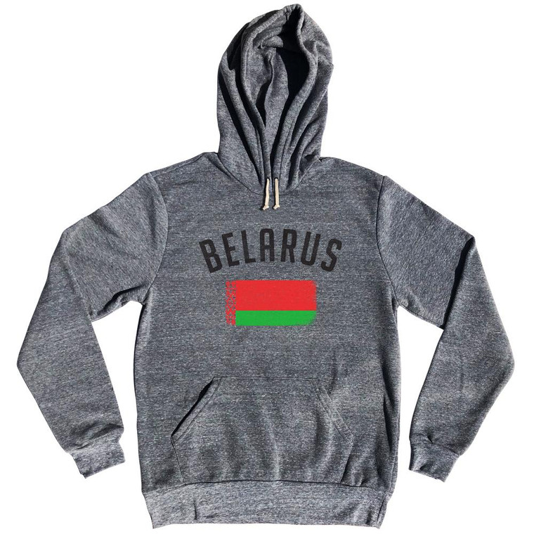 Belarus Country Flag Heritage Tri-Blend Hoodie by Ultras