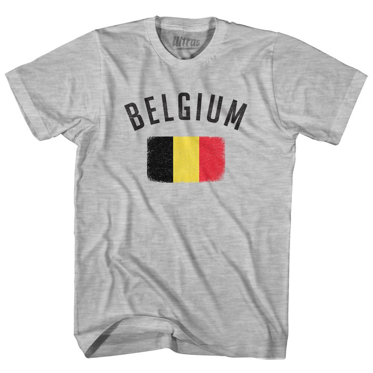 Belgium Country Flag Heritage Adult Cotton T-Shirt by Ultras