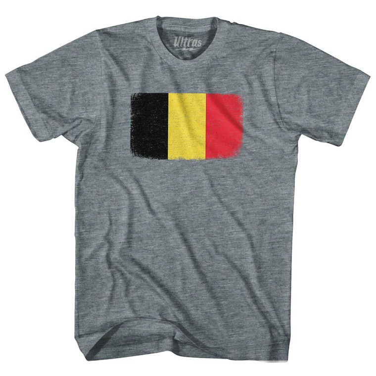 Belgium Country Flag Adult Tri-Blend T-Shirt by Ultras