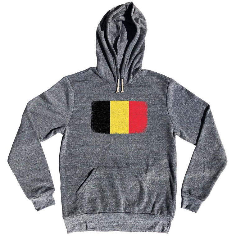 Belgium Country Flag Tri-Blend Hoodie by Ultras