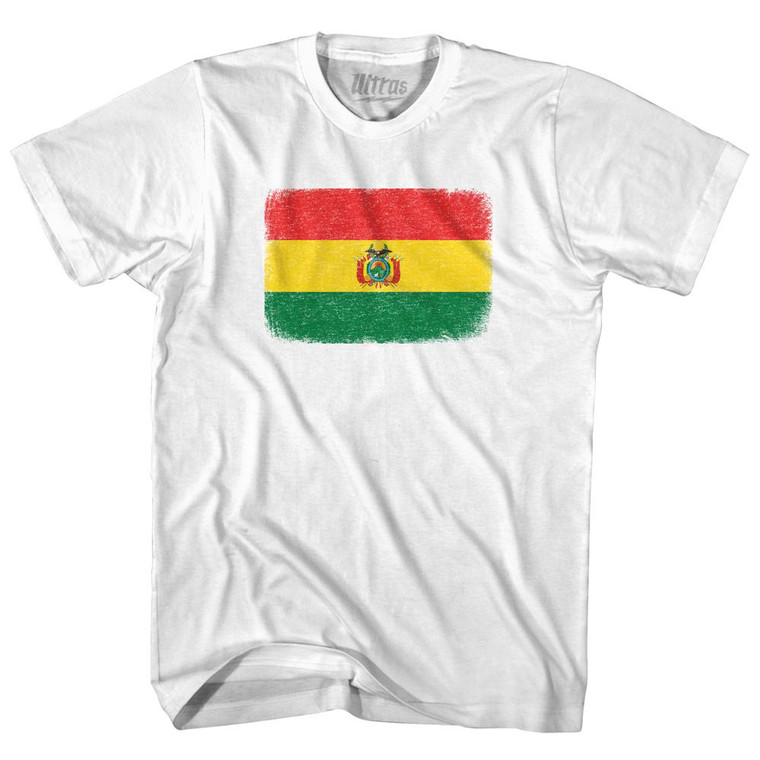 Bolivia Country Flag Womens Cotton Junior Cut T-Shirt by Ultras