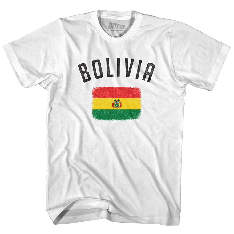 Bolivia Country Flag Heritage Womens Cotton Junior Cut T-Shirt by Ultras