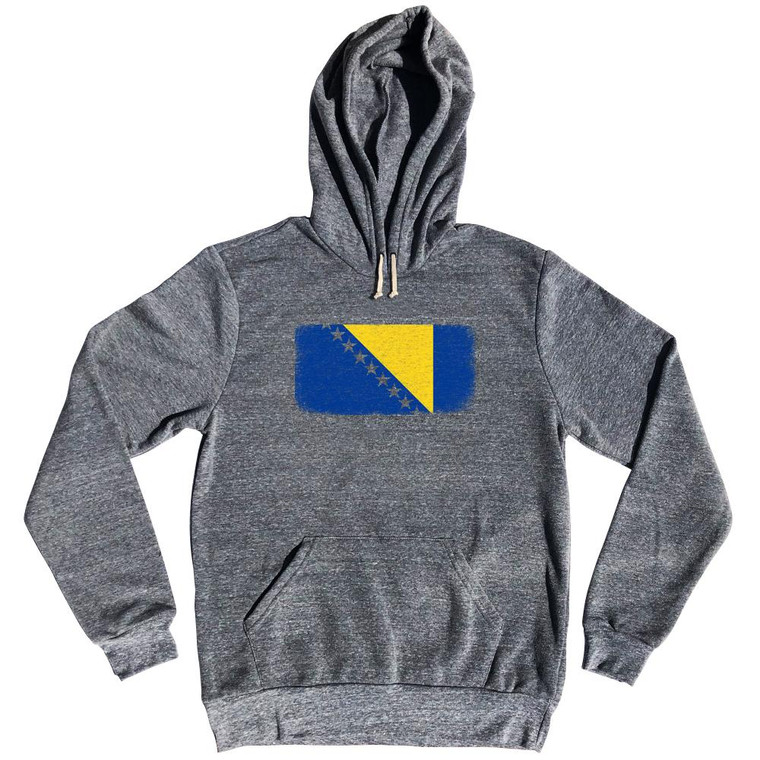 Bosnia And Herzegovina Country Flag Tri-Blend Hoodie by Ultras