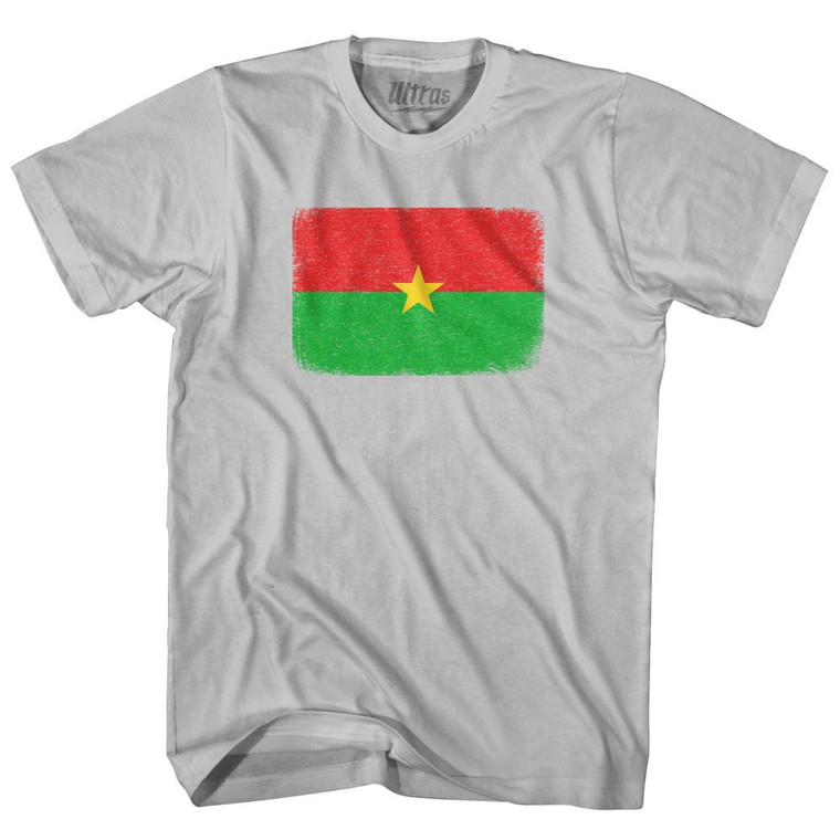 Burkina Faso Country Flag Adult Cotton T-Shirt by Ultras