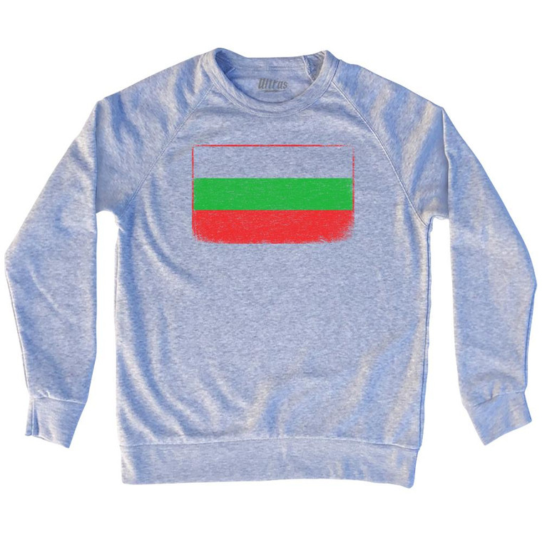 Bulgaria Country Flag Adult Tri-Blend Sweatshirt by Ultras