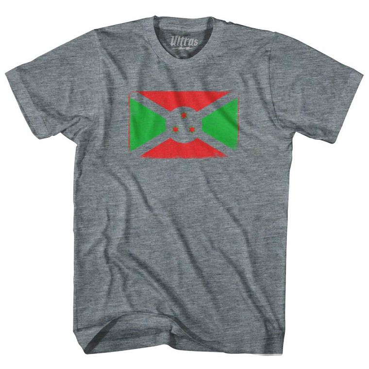 Burundi Country Flag Youth Tri-Blend T-Shirt by Ultras