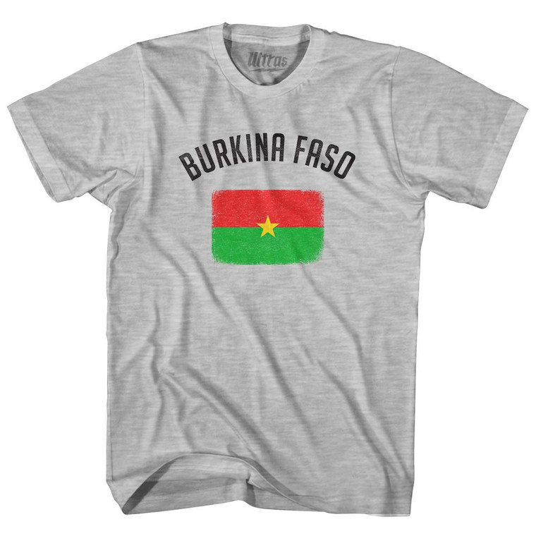 Burkina Faso Country Flag Heritage Adult Cotton T-Shirt by Ultras