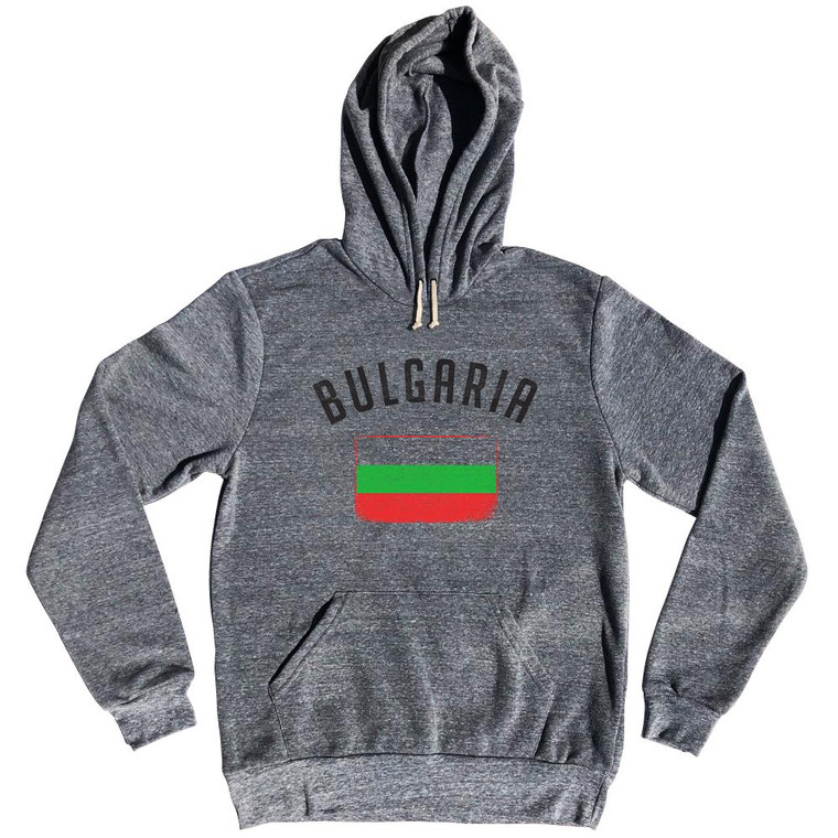 Bulgaria Country Flag Heritage Tri-Blend Hoodie by Ultras