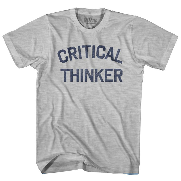 Critical Thinker Womens Cotton Junior Cut T-Shirt by Ultras