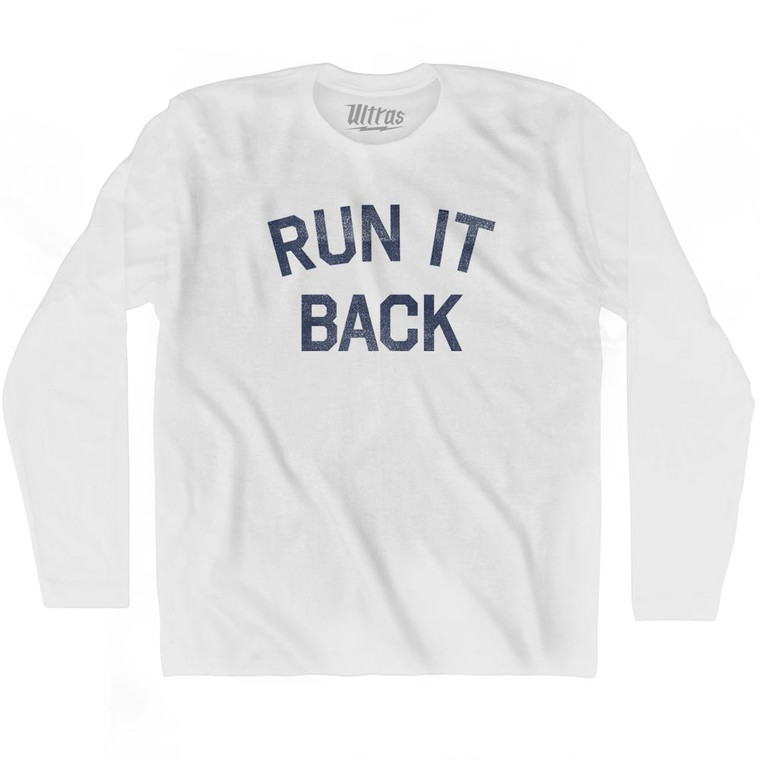 Run It Back Adult Cotton Long Sleeve T-Shirt by Ultras