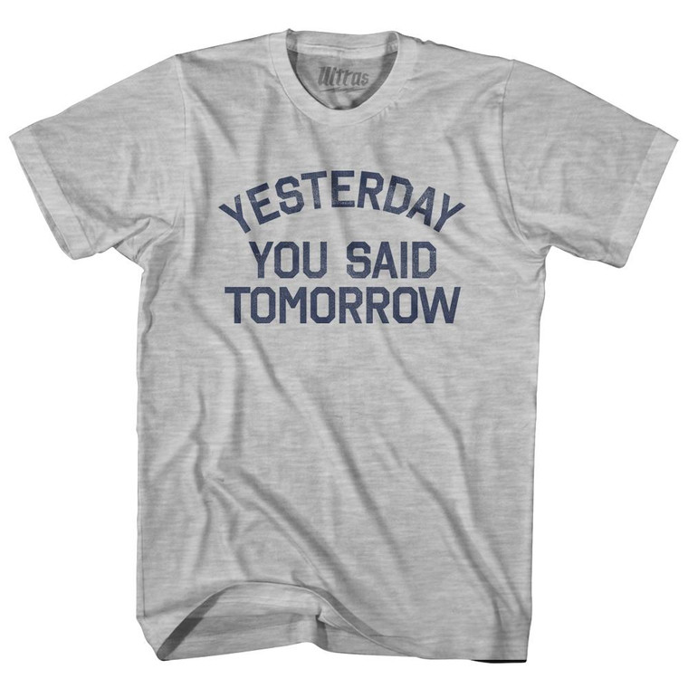 Yesterday You Said Tomorrow Womens Cotton Junior Cut T-Shirt by Ultras