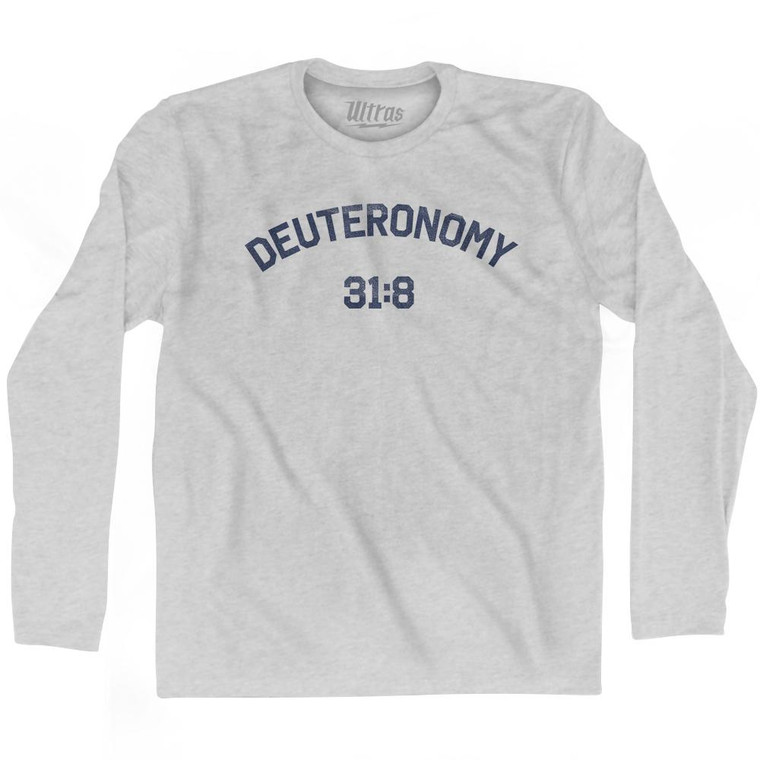 Deuteronomy 31 8 Adult Cotton Long Sleeve T-Shirt by Ultras