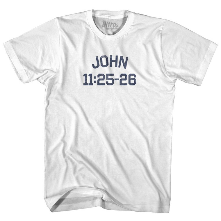 John 11 25-26 Youth Cotton T-Shirt by Ultras