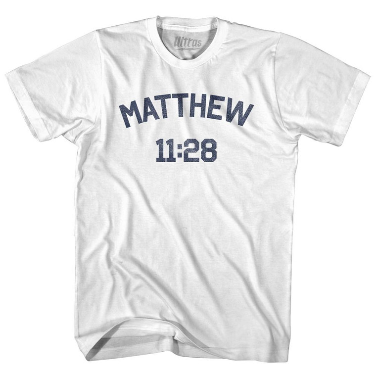 Matthew 11 28 Womens Cotton Junior Cut T-Shirt by Ultras