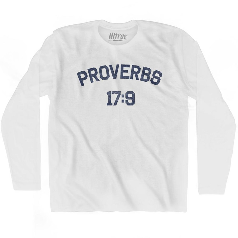 Proverbs 17 9 Adult Cotton Long Sleeve T-Shirt by Ultras