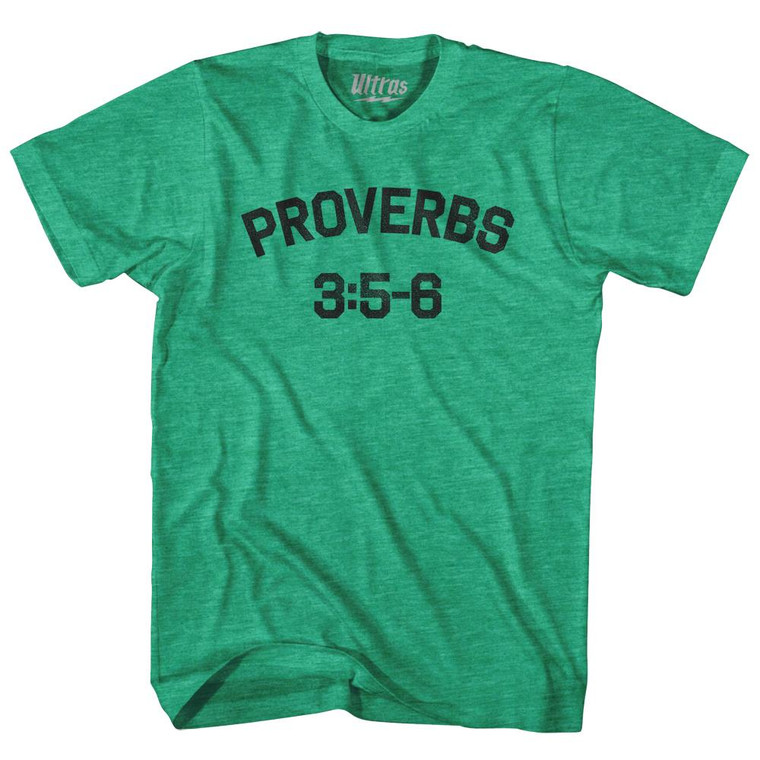 Proverbs 3 5-6 Adult Tri-Blend T-Shirt by Ultras