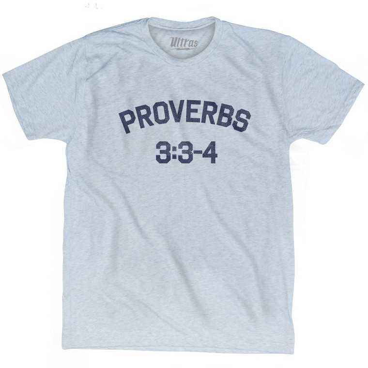 Proverbs 3 3-4 Adult Tri-Blend T-Shirt by Ultras