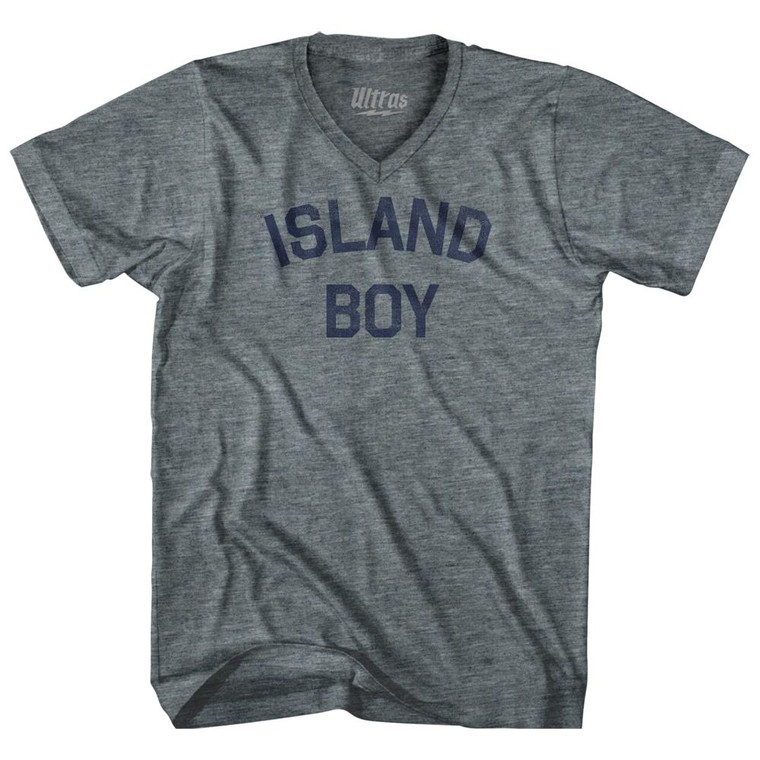 Island Boy Adult Tri-Blend V-Neck T-Shirt by Ultras