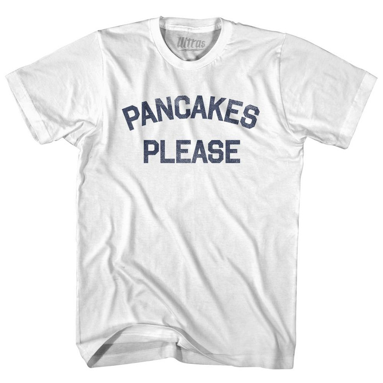 Pancakes Please Adult Cotton T-Shirt by Ultras