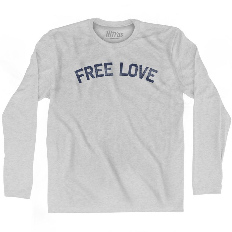 Free Love Adult Cotton Long Sleeve T-Shirt by Ultras
