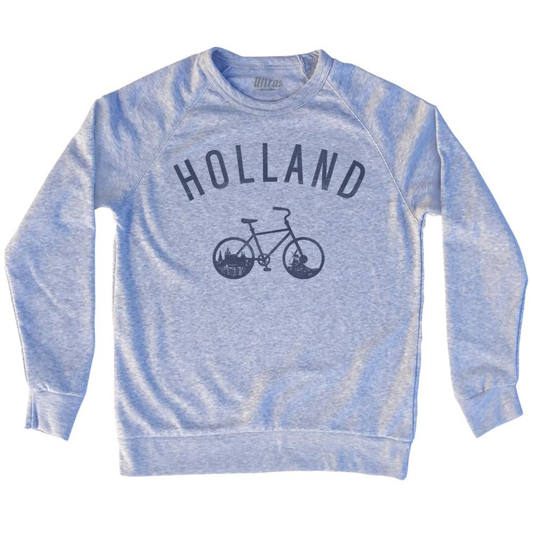 Holland Vintage Bike Adult Tri-Blend Sweatshirt by Ultras