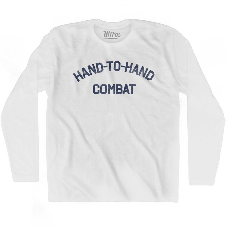Hand To Hand Combat Adult Cotton Long Sleeve T-Shirt by Ultras