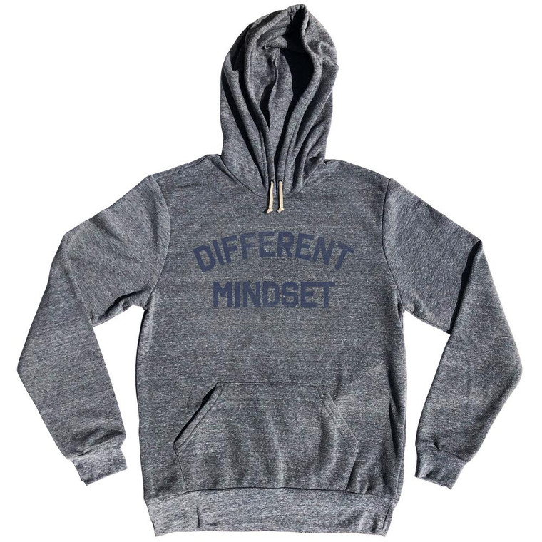 Different Mindset Tri-Blend Hoodie - Athletic Grey