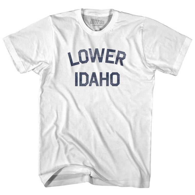 Lower Idaho Womens Cotton Junior Cut T-Shirt - White