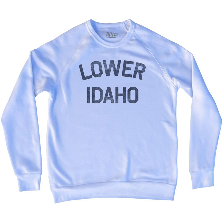 Lower Idaho Adult Tri-Blend Sweatshirt - White