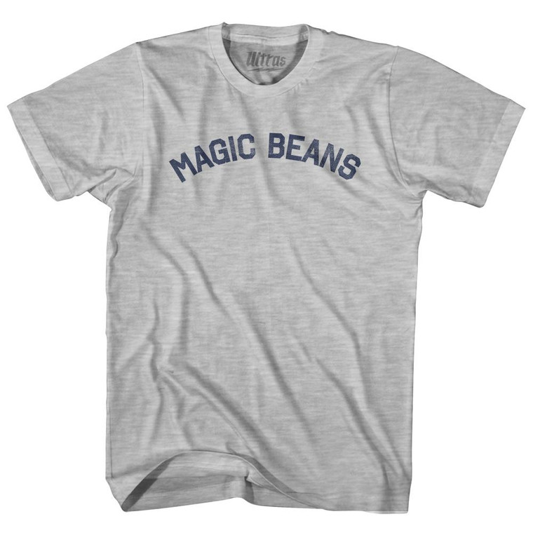 Magic Beans Womens Cotton Junior Cut T-Shirt - Grey Heather