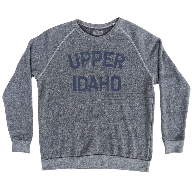 Upper Idaho Adult Tri-Blend Sweatshirt - Athletic Grey