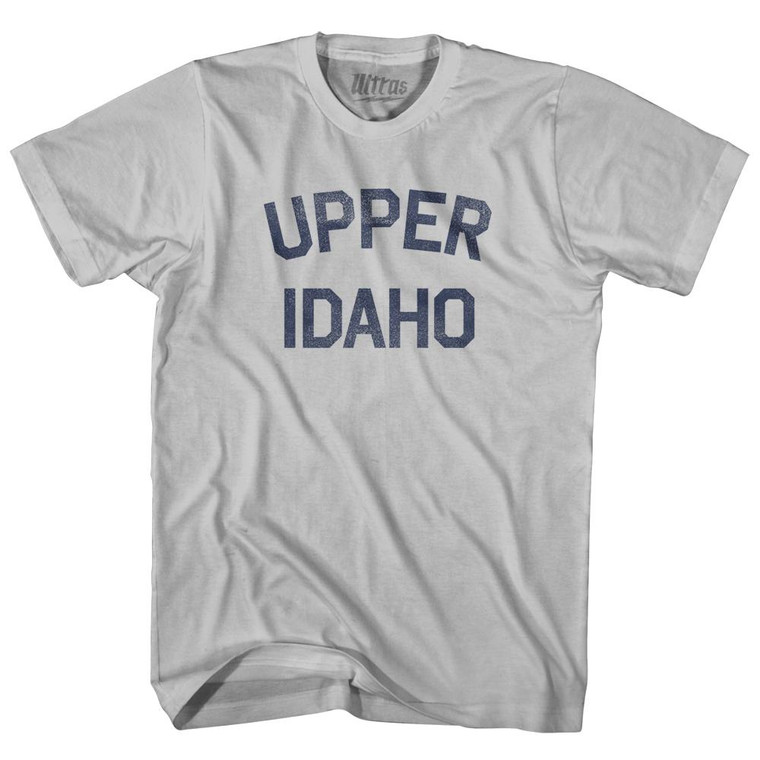 Upper Idaho Adult Cotton T-shirt - Cool Grey