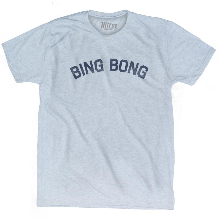 Bing Bong Adult Tri-Blend T-shirt - Athletic White
