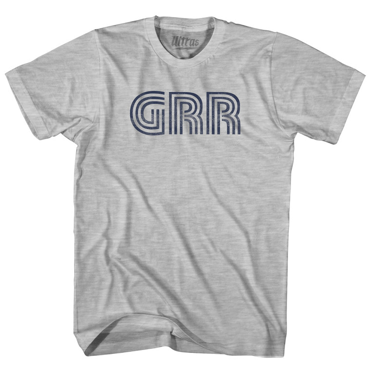 Grand Rapids Airport GRR Adult Cotton T-shirt - Grey Heather