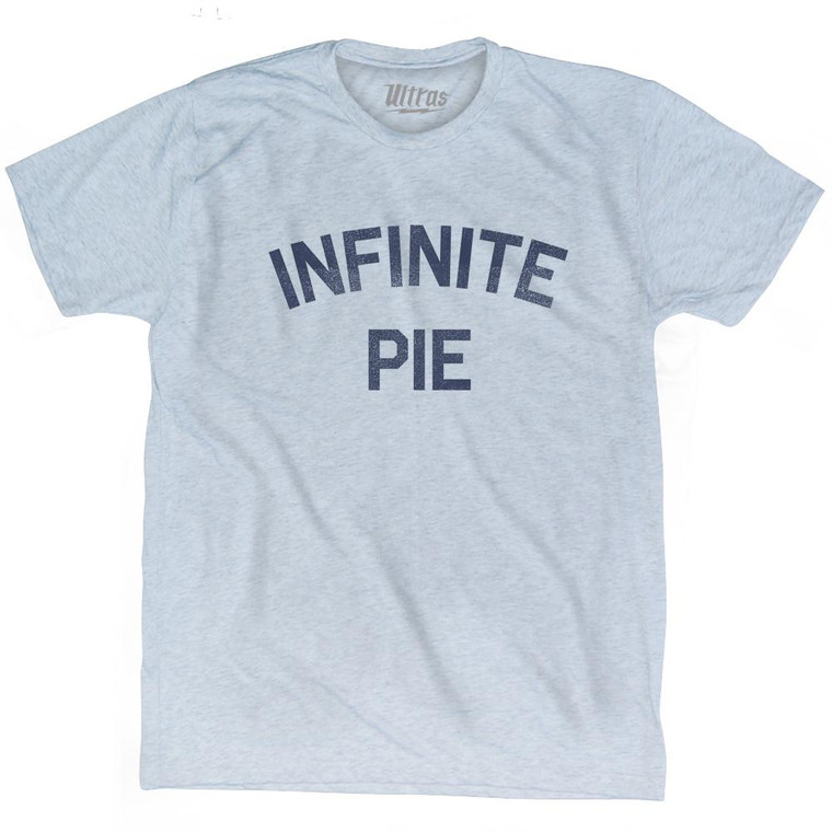 Infinite Pie Adult Tri-Blend T-shirt - Athletic White