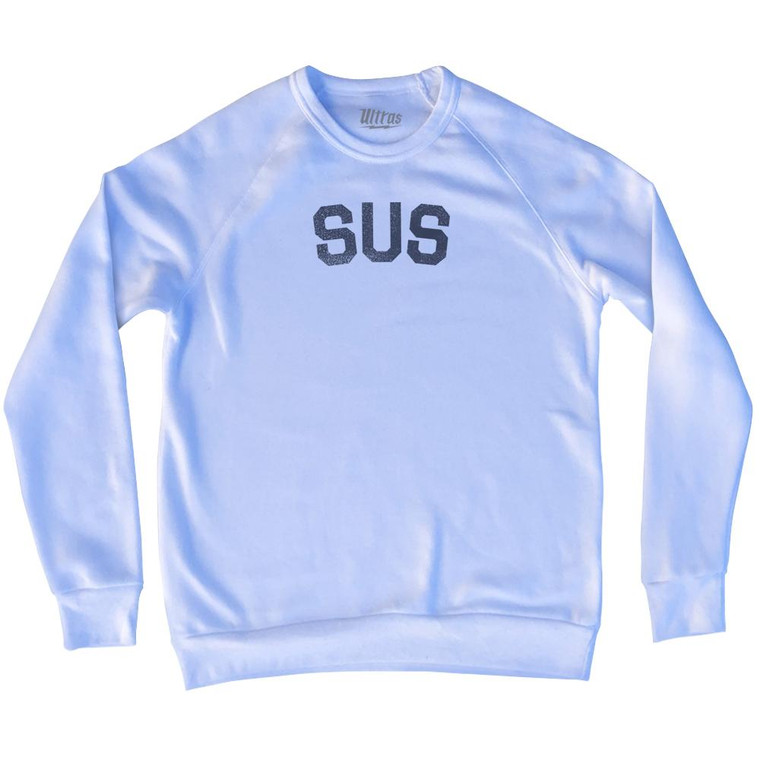 Sus Adult Tri-Blend Sweatshirt - White