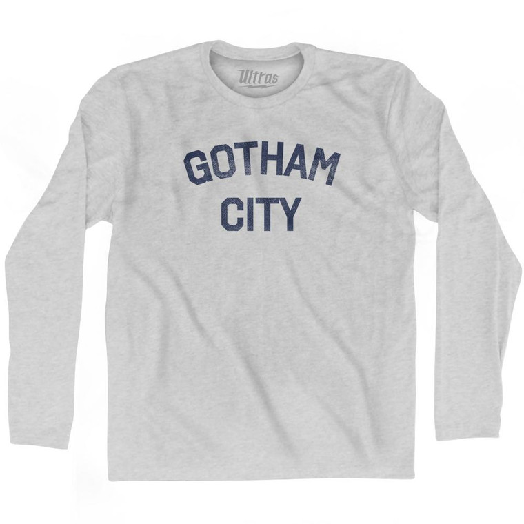 Gotham City Adult Cotton Long Sleeve T-shirt for Sale by Ultras