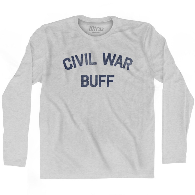 Civil War Buff Adult Cotton Long Sleeve T-shirt by Ultras