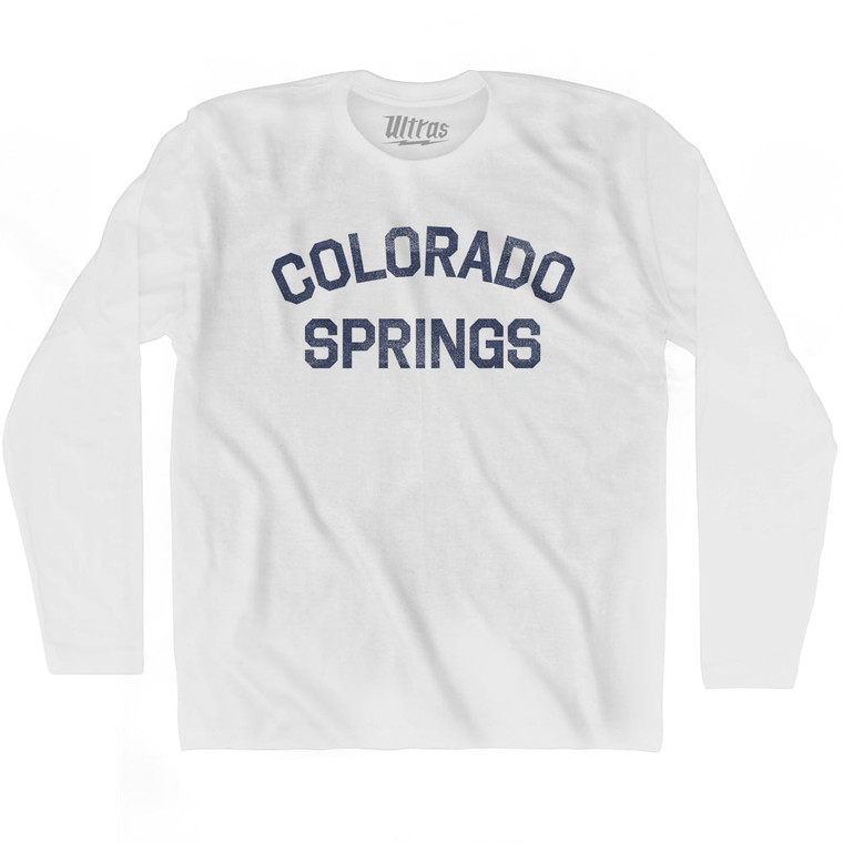 Colorado Springs Adult Cotton Long Sleeve T-shirt by Ultras