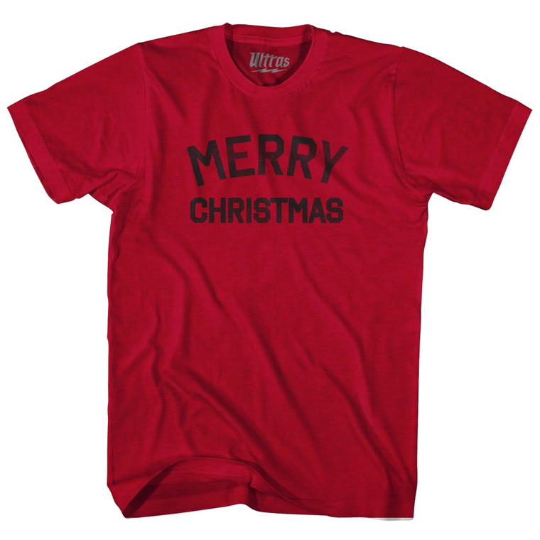 Merry Christmas Adult Tri-Blend T-shirt by Ultras