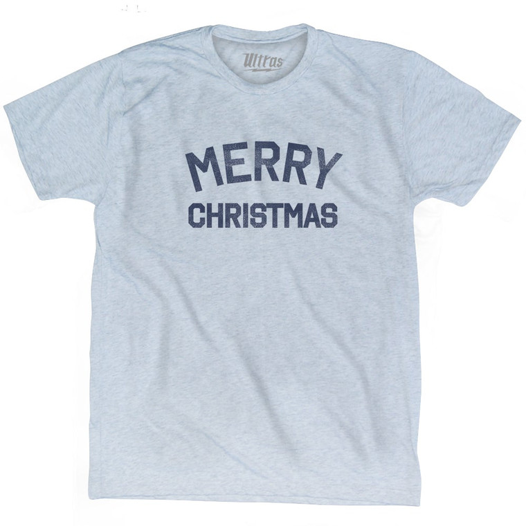 Merry Christmas Adult Tri-Blend T-shirt by Ultras