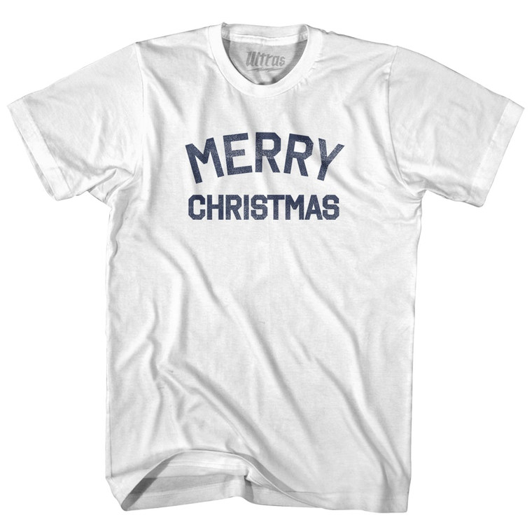 Merry Christmas Womens Cotton Junior Cut T-Shirt by Ultras