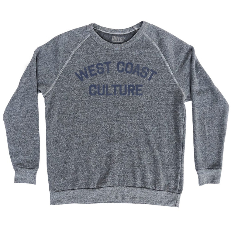 West Coast Culture Adult Tri-Blend Sweatshirt by Ultras