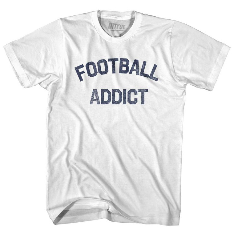 Football Addict Youth Cotton T-shirt - White