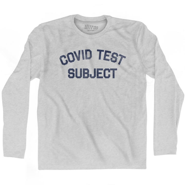 Covid Test Subject Adult Cotton Long Sleeve T-Shirt by Ultras
