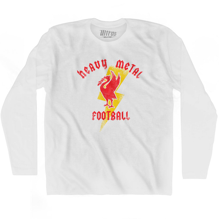 Liverpool Heavy Metal Football Adult Cotton Long Sleeve T-Shirt by Ultras