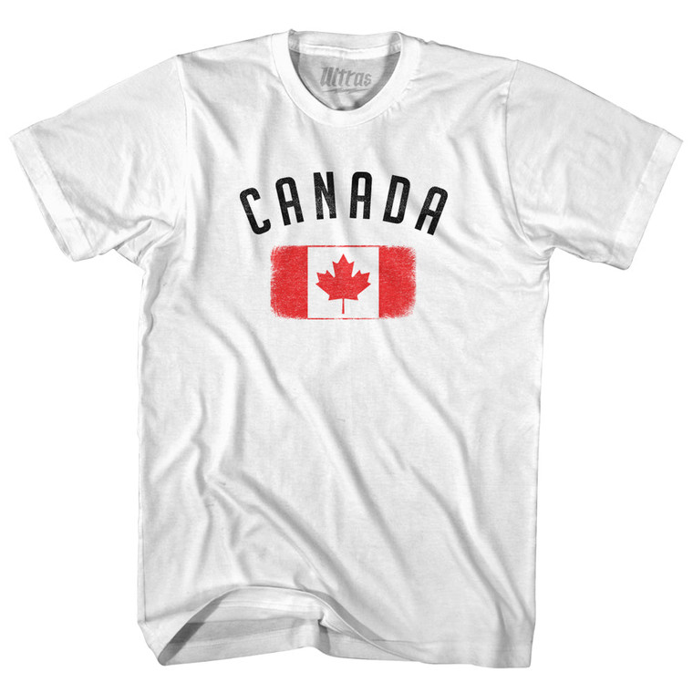 Canada Country Flag Heritage Womens Cotton Junior Cut T-Shirt by Ultras