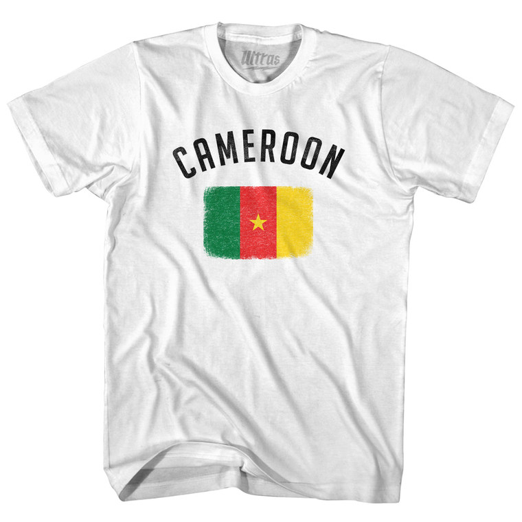 Cameroon Country Flag Heritage Adult Cotton T-Shirt by Ultras